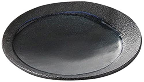 Amazon.co.jp: 5個セット 和皿 青い月16cm丸皿 [16.5 x 2.2cm] 土物