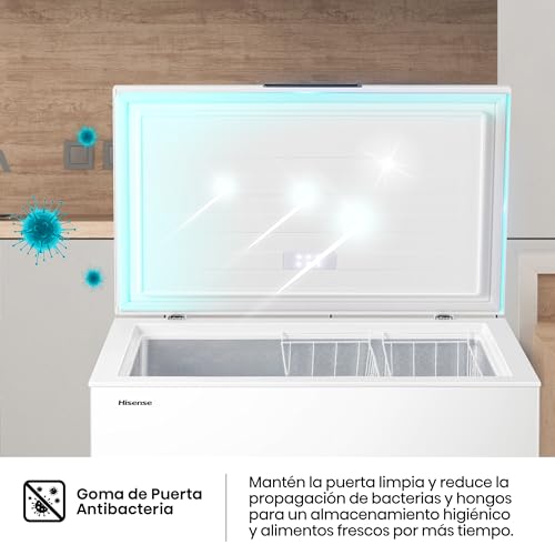 Miniatura 9 de Hisense Ft321d4awle - Arcón Congelador Horizontal, Cesta Con Asa, Función Dual Convertible En Modo Frigorífico, Con 248 L De Capacidad Neta, Silencioso, Color Blanco