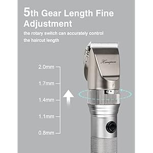 Dog Grooming Clippers High Power Dog Clipper for Thick Heavy Coats Low Noise Plug-in Pet Trimmer Pet Professional Grooming Clippers with Guard Combs Brush for Dogs Cats and Other Animals