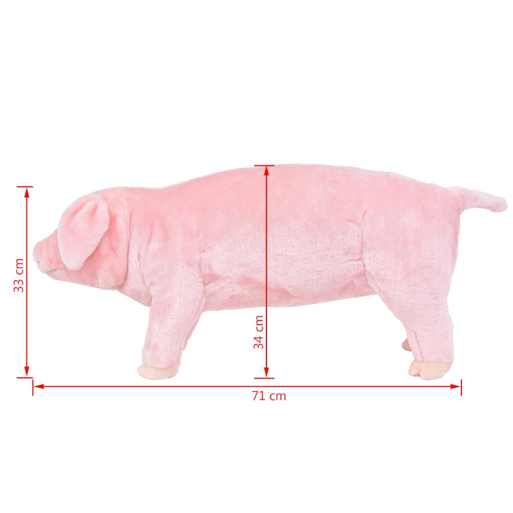 Plüschtier Schwein Stehend Rosa XXL Kuscheltier für Kinder ab 36 Monaten Weiches Plüschspielzeug als Freund und Einschlafhilfe geeignet für Kinderzimmer, Bett, Reise