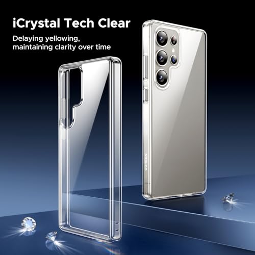 Image of UGREEN Case for Galaxy S25 Ultra, Zero-Fingerprints Anti-Scratch, Clear | Zero-Fingerprints Anti-Scratch Matte Back Cover, Slim and Soft TPU Protector, Full Coverage Drop Proof, Crystal Clear