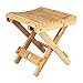 TETHYSUN Tabouret pliable en bambou de 26 cm - Chaise de douche portable en bois - Repose-pieds - Tabouret pour adultes, enfants, handicapés, femmes âgées (entièrement assemblé)