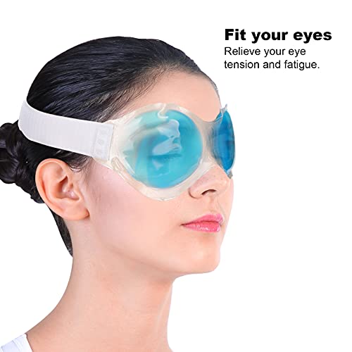 Kühlende Augenmaske, Wiederverwendbare Gel-Augenmaske, Heiße Kalte Kompresse für Geschwollene Augen, Trockene Augen, Augenringe, Lindert Augenermüdung (Blau) - Image 3