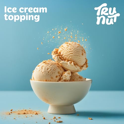 Tru-Nut Vegan Erdnussmehl - ohne Zuckerzusatz - ideal für Low-Carb Küche, Backen und Porridge - reich an Proteinen & Ballaststoffen - feines, geröstetes Mehl - Glutenfrei - 397g