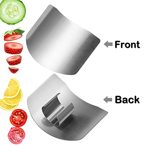 Fingerschutz aus Edelstahl, 3 Stück Edelstahl-Fingerschutz zum Schneiden Küchenfingerschutz Küchenwerkzeuge zum Schutz Ihrer Finger und Fingernagelz