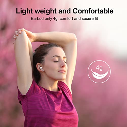 Wekily Bluetooth 5.3 Headphones, Wireless Earbuds With 40H Playtimes Charge Case, Deep Bass, Ipx7 Waterproof Running Earphones With 4-Mic Clear Call, Led Display, In Ear Headphones For Work/Gym #TOP6