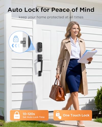 TCL Palm Vein Smart Lock D1 Pro Keyless Entry Door Lock for Front Door Wi Fi Keypad Deadbo - image 7