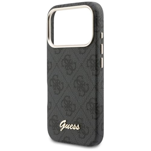 Coque iPhone 17 Pro Max Guess 4G Script Noir Housse Magsafe Antichoc - 6