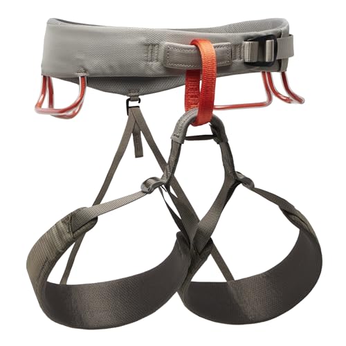 BLACK DIAMOND Men’s Momentum Rock Climbing Harness | Adjustable Waist & Leg Loops | Dual Core Construction | Lightweight Comfort | Moonstone | Large
