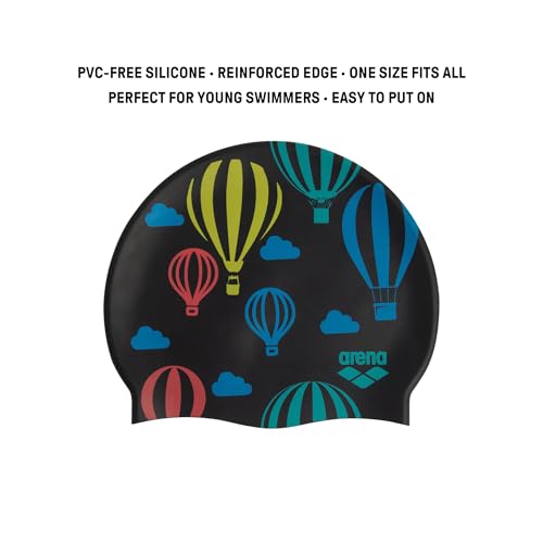 Image of Arena Classic Junior Silicone Unisex Swim Cap for Girls and Boys Comfortable Durable Kids' Pool Bathing Cap