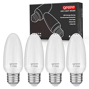 GEZEE Led-maïslampen, in plaats van 120 W gloeilamp, 14 W 1400 lm, 6000 K koud wit, E27 LED-lamp, AC 230 V, flikkert niet, maïskolflampen (verpakking van 4)