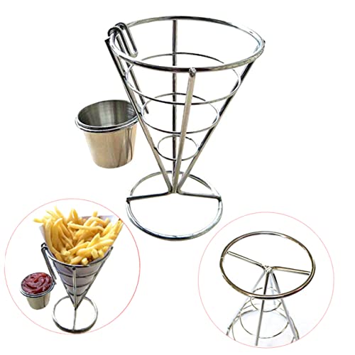 Operitacx Suporte De Utensílios De Aço Inoxidável Para Cesto De Batatas Fritas Suporte De Frango Fri