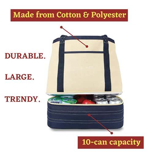 Personalized Insulated Cooler Bag - Customized Thermal Hot/Cold Tote For Lunch, Picnic Supplies, Grocery Shopping Or Food Delivery - Unique Gift Idea #TOP2