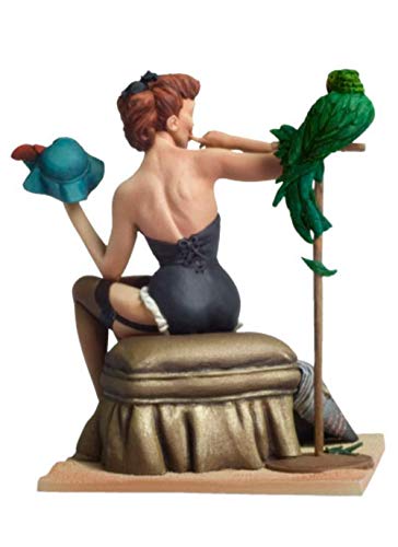 Kit modelo resin 1:22 figura fashion girl con base miniatura 4
