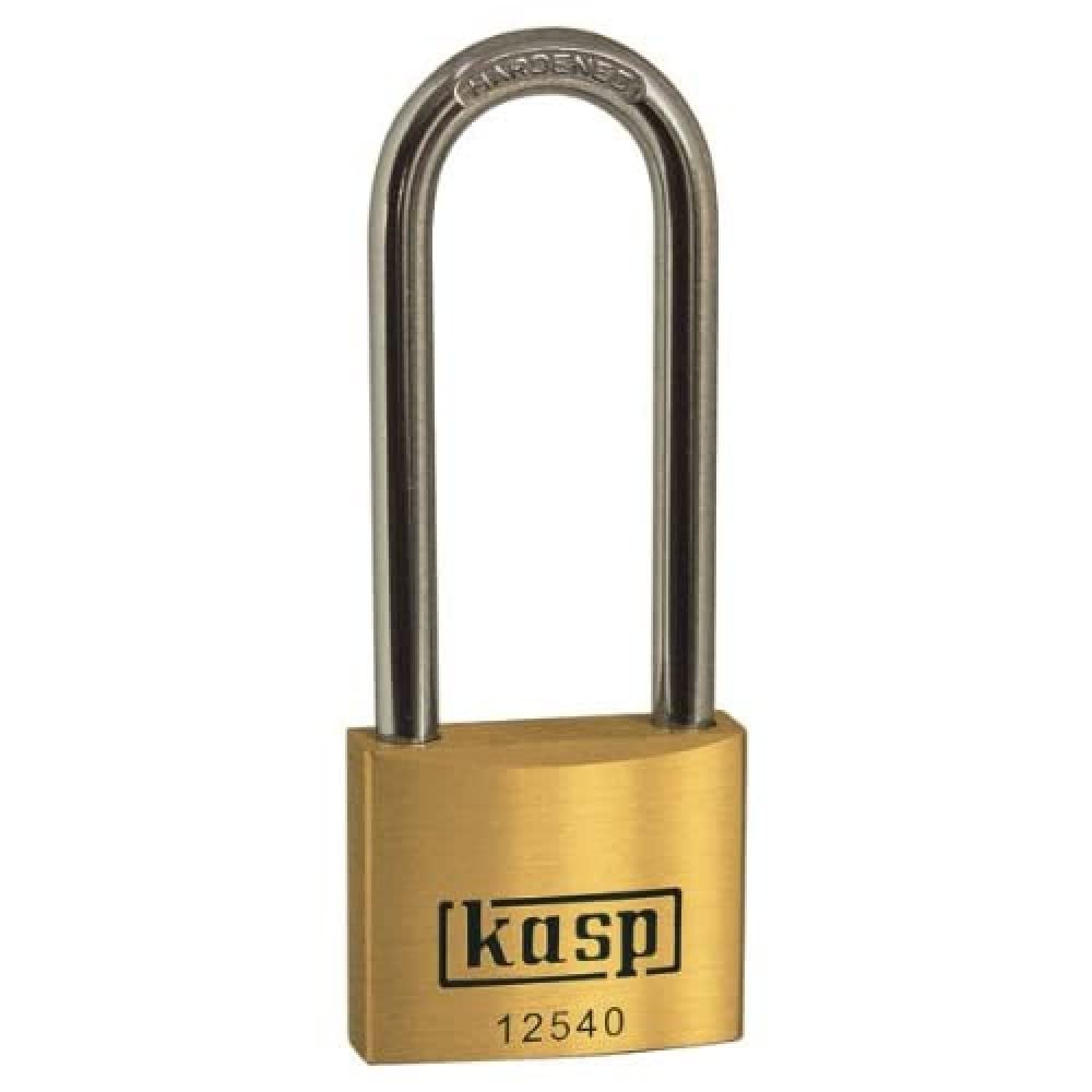 Kasp K12540L63A1 Premium Brass Padlock - 40x63mm - Long Shackle - ...