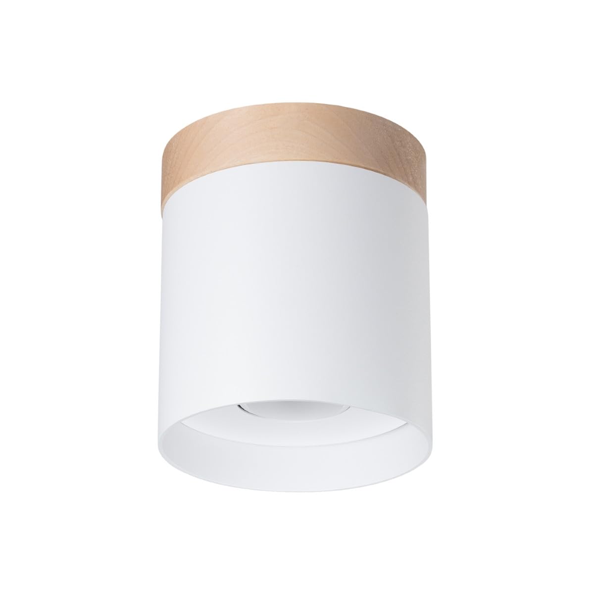 SOLLUX lighting - Rif Pendant Light - Ceiling Light - Elegant Pendant Light - Long Operating Life - Attractive Design - Material Steel - GU10, 1x max 10W LED, ~230V, 50Hz - White/Natural Wood