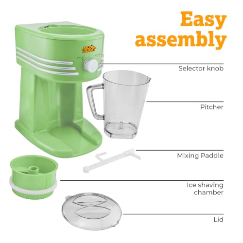 Nostalgia Taco Tuesday Frozen Drink Maker and Margarita Machine for Home - 40-Ounce Slushy Maker with Stainless Steel Flow Spout - Easy to Clean and Double Insulated - Lime Green - image 6