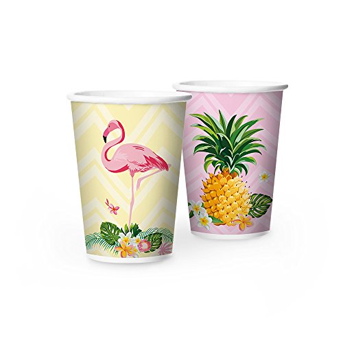 Regina COPO PAPEL 180ml r582 FLAMINGO Pacote de 08 Unidades