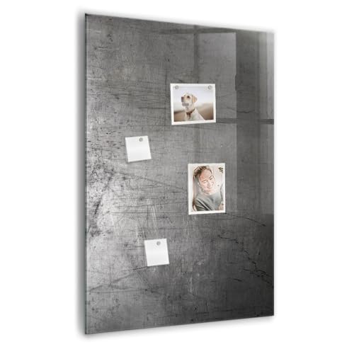 Tableau mural en verre effaçable magnétique avec aimants néodyme 70x100cm