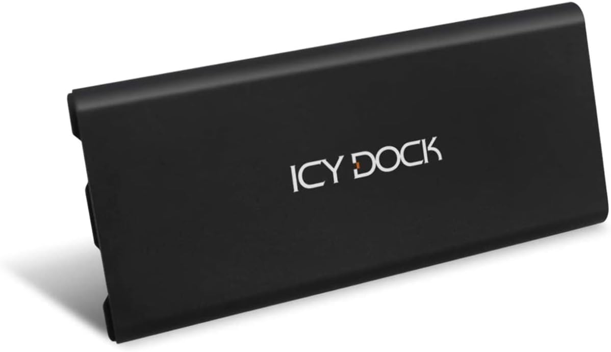 ICY DOCK M.2 NVMe to USB 3.2 Gen 2 (10Gbps) Enclosure Adapter Thunderbolt 3 / 4 Port Compatible Includes USB-C / 3.0 Cables (Supports M.2 NVMe SSDs 22110 2280 2260 2242) | ICYNano MB861U31-1M2B