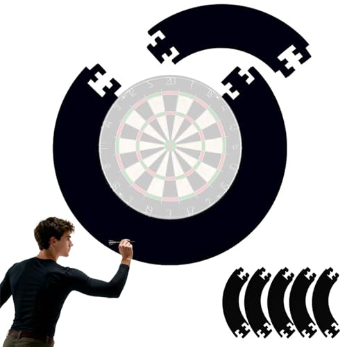 QSHXXROI Dart Catchring Surround, 45cm Dartscheibe Schutzring, Dartscheibe Wand Schutz, Eva Dartscheiben Surround, für die Wandschutz Backboard Protection