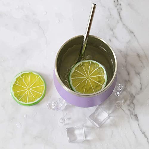 Deitybless 6 Pack 12 Oz Stainless Steel Wine Tumbler With Lids, Double Wall Vacuum Insulated Travel Cup Including 6 Straws Set For Coffee, Cocktail, Drink, Tea And Beer(Assorted Colors) #TOP4