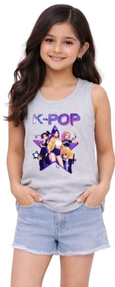 Image of Girls Sleeveless Graphic T-Shirts
