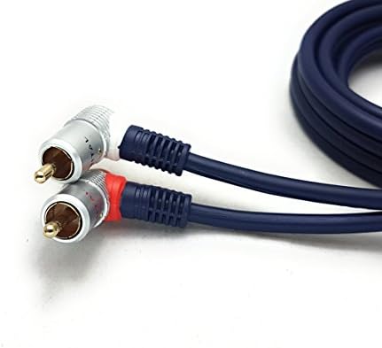 MainCore Pro 1.5m 90Deg Right Angled 2 x RCA to 2 x RCA/Phono to Phono Cable Lead.