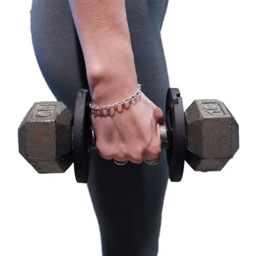 Image of 1.25 Pound Weight Clips - Adds 2.5 Total Pounds - For Dumbbells, Kettlebells, and Barbells - 1.25 Weight - Dumbbell Add Weight - Dumbbell Weight Clips - Weight Clip - Fractional Weight Plates (4 Clip Pack)