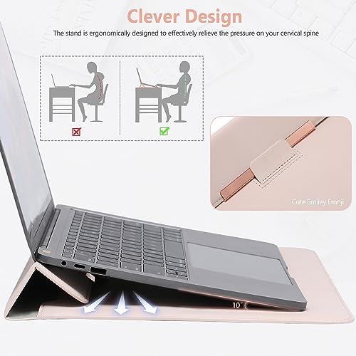 HYZUO 13.3-14 Inch Laptop Case Sleeve with Stand for MacBook Pro 14 M5/M4/M3/M2/M1 A3426 A3427 2026-2021 - Image 3