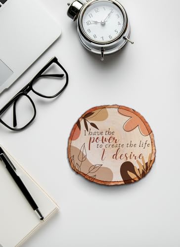 Image of MOTIVATIONAL GIFTS Power Wooden Motivational Quotes Table Decorative Gifts Wood Showpiece For Office Table Living Room