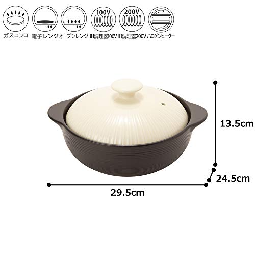 ミヤオ (MIYAWO) IH土鍋 アイボリー 8号 2.2L THM23-810 の商品画像 2