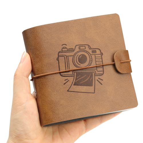 50 Taschen Mini Fotoalbum Passend für Fujifilm Instax Mini 9 / Mini 8 / Mini 90 / Mini 25 / Mini 11, passend für Polaroid Snap/Z2300/,Braun,HOMEMARS...