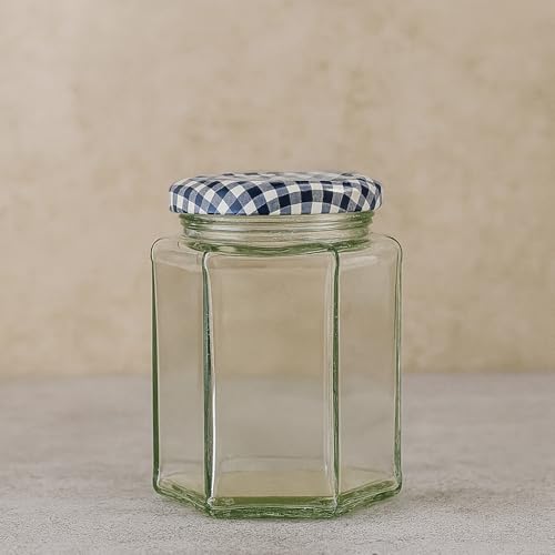 Image of Kilner Premium 280ml Hexagonal Twist Top Airtight Glass Jar for Herbs, Spices, Jams, Chutneys | Transparent, Reusable, Eco-Friendly Kitchen Storage Container
