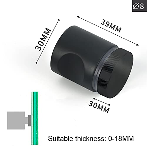 Boutons externes internes noirs pour harmoniser votre décoration de douche - 3