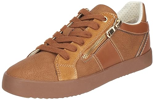 Geox D Blomiee E, Zapatillas, Beige, 35 EU