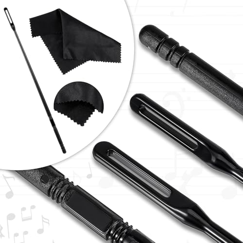 image for Ptwola 3 Pcs Flute Cleaning Kit Flute Clean Rod and Cloth Wind Instrum