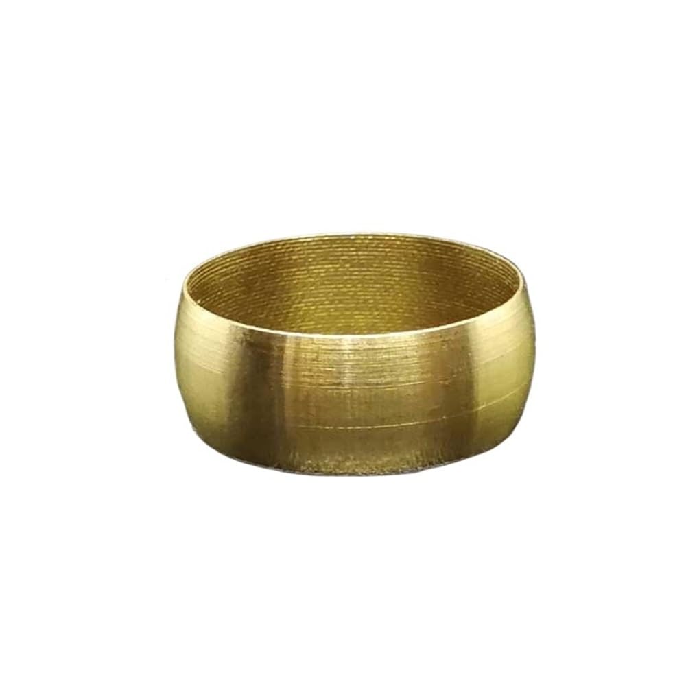Zzsthvqwm One Color Brass Pipe Fitting Ferrules Compression Sleeve Seal Rings 6.2-16Mm 10 Pack(14Mm)