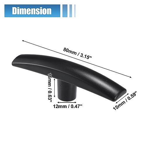 Image of uxcell 2 Pcs RV Waste Valves Handles for 1 1 /2 inch and 3 inch Gate Valves Rv Sewer Dump Valve Plastic Handle Replacement