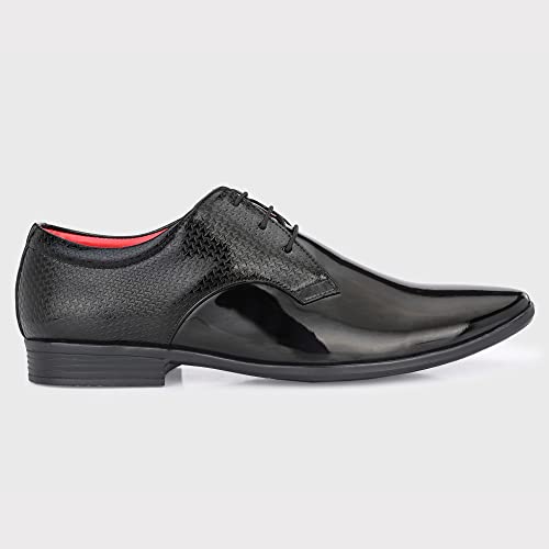Image of Centrino Men's Glossy Formal Lace-Up Shoes | Comfort and Quality in Sleek Design | Perfect for Parties and Formal Dress |Stylish & Elegant Design |Premium Craftsmanship, Ideal for All-Day Wear (8232)