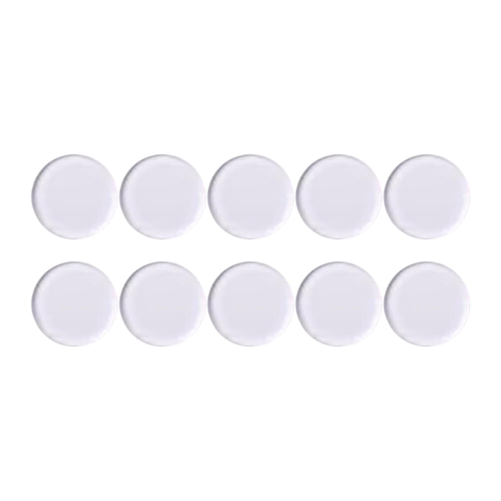 Zxpjkyu 10 Pieces Ferrule Pads Snooker Cue Pad Billiard Cue Tip Replacement Accessories Protection Acrylic Use for Training Leisure Club, clear