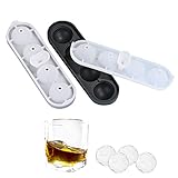 Group Vertical Large 2’’ Ice Maker Trays for Whiskey, Bourbon and Cocktails, Silicone Molds for Sphe