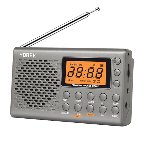 美品　SONY FM/AMラジオ　電源ケーブル、取説付き Amazon.co.jp: YOREK AM/FM/SW 高感度受信ポータブルラジオ 電池
