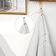 Utopia Towels - 2er Pack Saunatücher 80x200 cm Saunahandtuch 100% Baumwolle mit Aufhängeschlaufe, große Badetücher, saugfähige XXL Handtücher (Weiß)