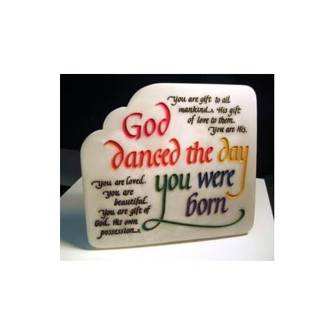 Abbey Press God Danced Marble Plaque - Inspiration Faith Blessing Spirit 36087-ABBEY Cover
