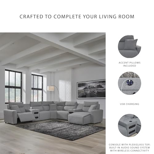 Image of Signature Design by Ashley 7-Piece Power Reclining Sectional with Chaise