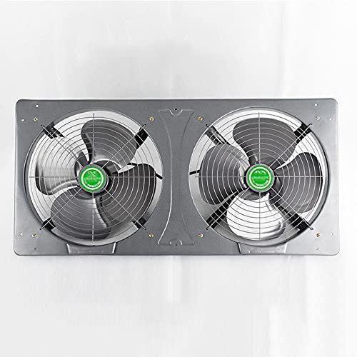 Ventilador de Pared Doble para Cocina con Cubierta de Red Sin Caja de Aceite