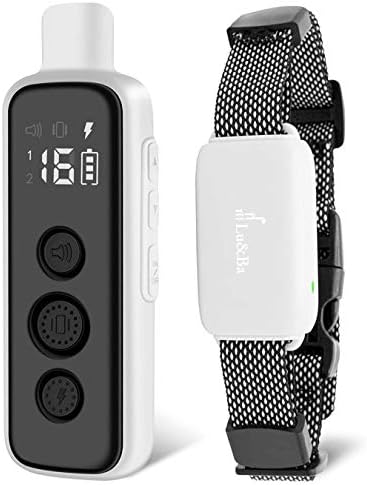 Lu&Ba Dog Shock Collar with Remote,2 Dogs Training Collar 3 Training Modes Rechargeable Dog Collar with Beep Vibration and Shock IPX7 Waterproof Collar for Dogs Suitable for Small Medium Large Dog