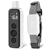 Lu&Ba Dog Shock Collar with Remote,2 Dogs Training Collar 3 Training Modes Rechargeable Dog Collar w