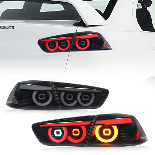 Archaic Tail Lights for Mitsubishi Lancer & Evolution EVO X 2008-2020,w /3D Animation DRL,JDM Lancer Taillights
